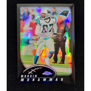 2002 Topps Chrome Muhsin Muhammad #56 Black Refractor 201/599 Carolina Panthers